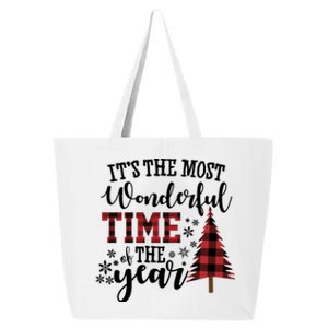 It's The Most Wonderful Time Of The Year Christmas Tree Holiday 25L Jumbo Tote