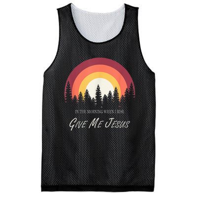 In The Morning When I Rise Give Me Jesus Mesh Reversible Basketball Jersey Tank