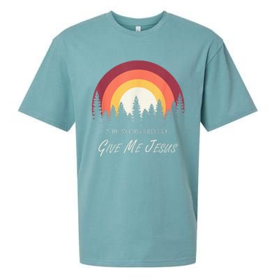 In The Morning When I Rise Give Me Jesus Sueded Cloud Jersey T-Shirt