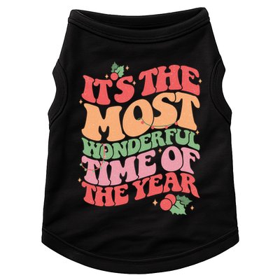 Its The Most Wonderful Time Of The Year Christmas Groovy Doggie Tank