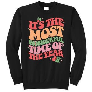 Its The Most Wonderful Time Of The Year Christmas Groovy Sweatshirt