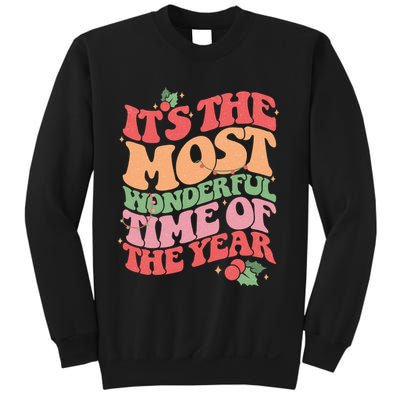 Its The Most Wonderful Time Of The Year Christmas Groovy Sweatshirt
