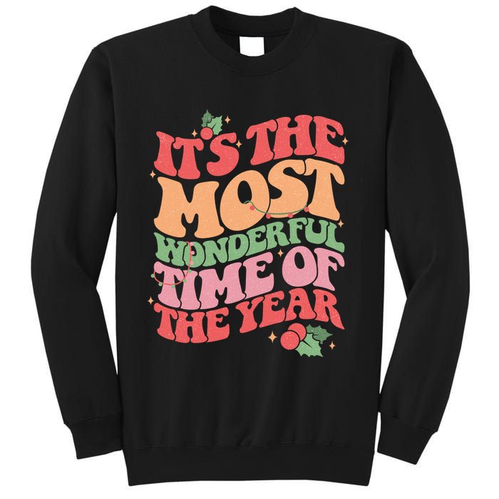 Its The Most Wonderful Time Of The Year Christmas Groovy Sweatshirt