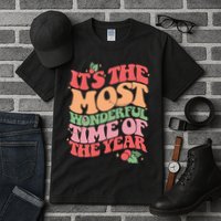 Its The Most Wonderful Time Of The Year Christmas Groovy Tall T-Shirt