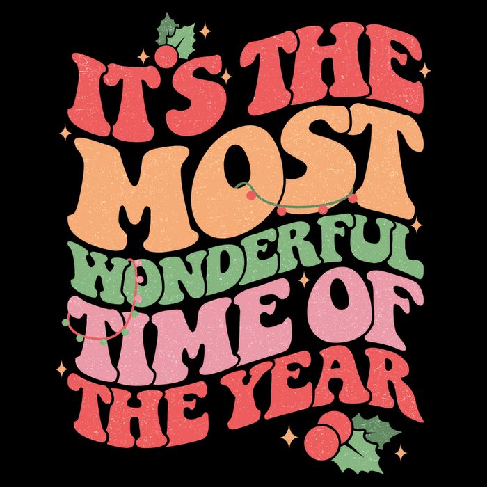 Its The Most Wonderful Time Of The Year Christmas Groovy 16 in Basic Backpack