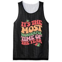 Its The Most Wonderful Time Of The Year Christmas Groovy Mesh Reversible Basketball Jersey Tank