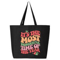Its The Most Wonderful Time Of The Year Christmas Groovy 25L Jumbo Tote