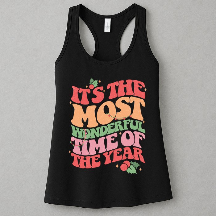 Its The Most Wonderful Time Of The Year Christmas Groovy Womens Tank Top