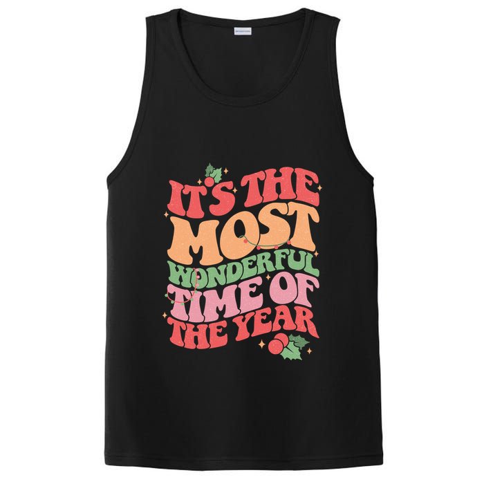 Its The Most Wonderful Time Of The Year Christmas Groovy PosiCharge Competitor Tank