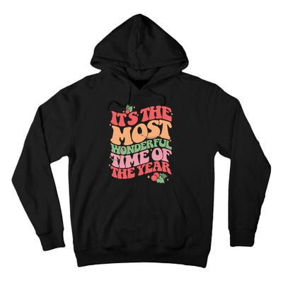 Its The Most Wonderful Time Of The Year Christmas Groovy Tall Hoodie