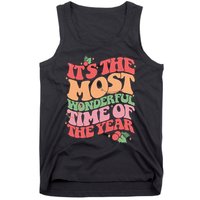 Its The Most Wonderful Time Of The Year Christmas Groovy Tank Top