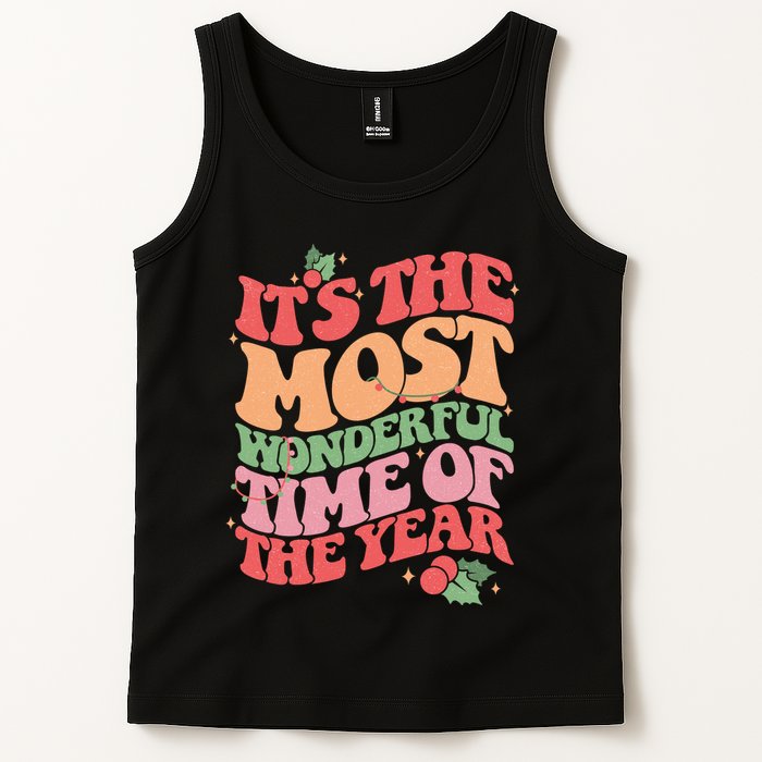 Its The Most Wonderful Time Of The Year Christmas Groovy Tank Top
