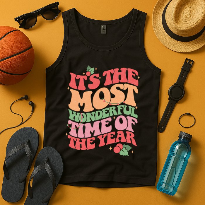 Its The Most Wonderful Time Of The Year Christmas Groovy Tank Top