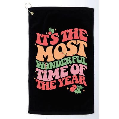 Its The Most Wonderful Time Of The Year Christmas Groovy Golf Towel