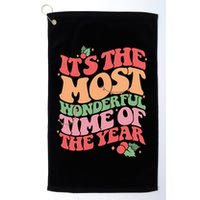 Its The Most Wonderful Time Of The Year Christmas Groovy Golf Towel