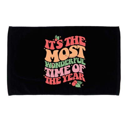 Its The Most Wonderful Time Of The Year Christmas Groovy Microfiber Hand Towel