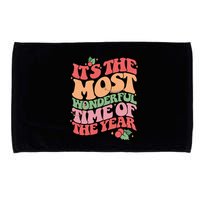 Its The Most Wonderful Time Of The Year Christmas Groovy Microfiber Hand Towel