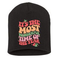 Its The Most Wonderful Time Of The Year Christmas Groovy Short Acrylic Beanie