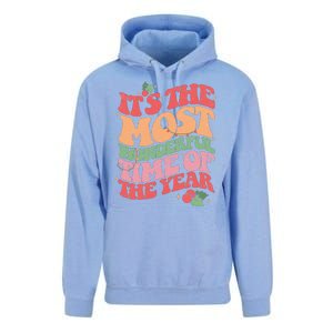 Its The Most Wonderful Time Of The Year Christmas Groovy Unisex Surf Hoodie