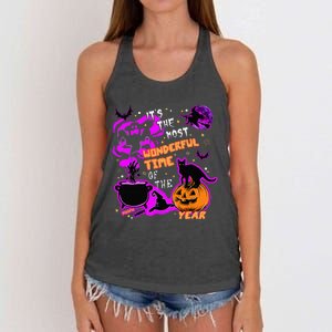 Its The Most Wonderful Time Of The Year Halloween Women's Knotted Racerback Tank