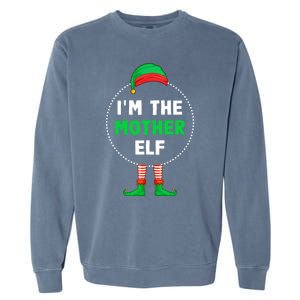 Im The Mother Elf Christmas Funny Gift Garment-Dyed Sweatshirt