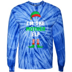 Im The Mother Elf Christmas Funny Gift Tie-Dye Long Sleeve Shirt