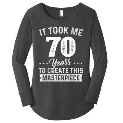 It Took Me 70 Years Masterpiece 70th Birthday 70 Years Old Women's Perfect Tri Tunic Long Sleeve Shirt