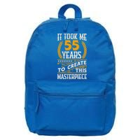 It Took Me 55 Year To Create This Masterpiece 55th Bgiftday Great Gift 16 in Basic Backpack