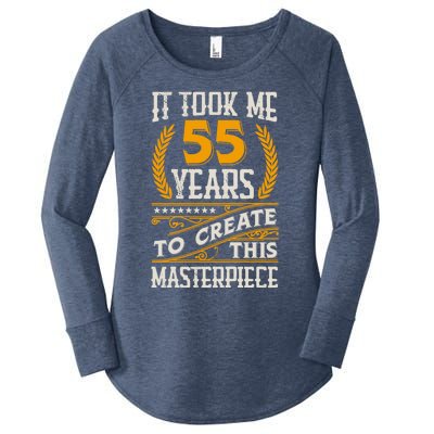 It Took Me 55 Year To Create This Masterpiece 55th Bgiftday Great Gift Women's Perfect Tri Tunic Long Sleeve Shirt