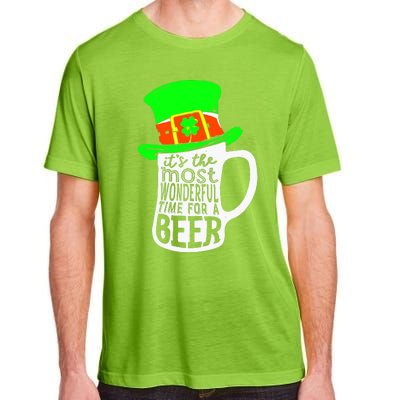 It's The Most Wonderful Time For A Beer Hat St.Patrick's Day Adult ChromaSoft Performance T-Shirt