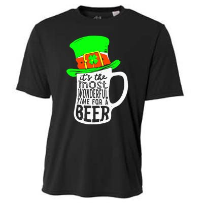 It's The Most Wonderful Time For A Beer Hat St.Patrick's Day Cooling Performance Crew T-Shirt