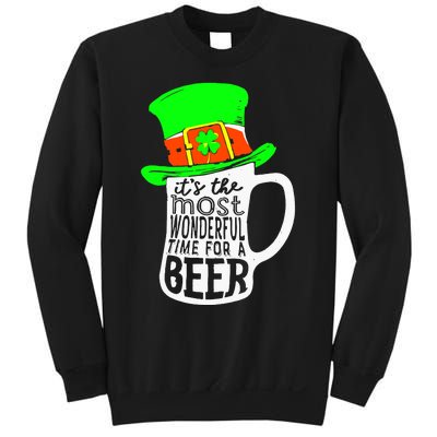 It's The Most Wonderful Time For A Beer Hat St.Patrick's Day Sweatshirt