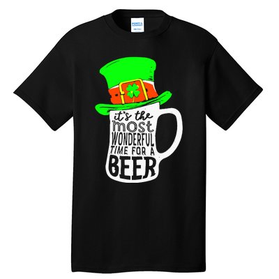 It's The Most Wonderful Time For A Beer Hat St.Patrick's Day Tall T-Shirt