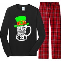 It's The Most Wonderful Time For A Beer Hat St.Patrick's Day Long Sleeve Pajama Set