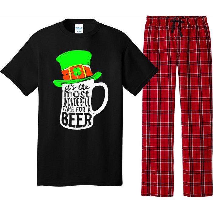 It's The Most Wonderful Time For A Beer Hat St.Patrick's Day Pajama Set