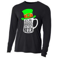 It's The Most Wonderful Time For A Beer Hat St.Patrick's Day Cooling Performance Long Sleeve Crew