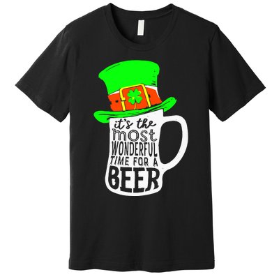 It's The Most Wonderful Time For A Beer Hat St.Patrick's Day Premium T-Shirt