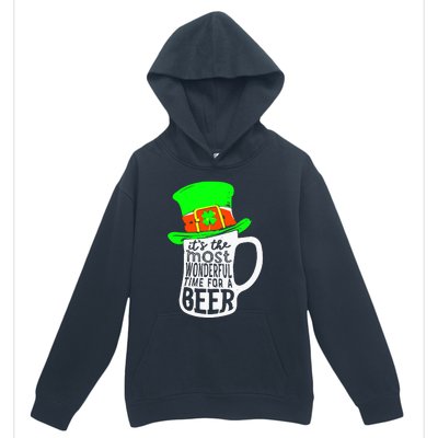 It's The Most Wonderful Time For A Beer Hat St.Patrick's Day Urban Pullover Hoodie