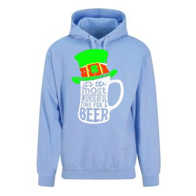 It's The Most Wonderful Time For A Beer Hat St.Patrick's Day Unisex Surf Hoodie