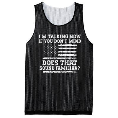 IM Talking Now Trump Kamala Debate Funny Trump Mesh Reversible Basketball Jersey Tank