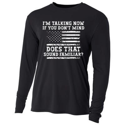 IM Talking Now Trump Kamala Debate Funny Trump Cooling Performance Long Sleeve Crew