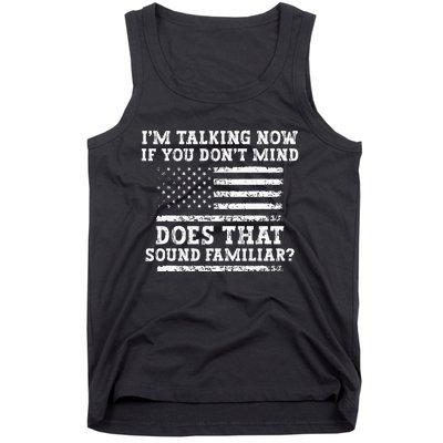 IM Talking Now Trump Kamala Debate Funny Trump Tank Top