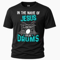 In The Name Of Jesus I Play Drums For Christian Drummer Performance Shirt