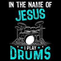 In The Name Of Jesus I Play Drums For Christian Drummer Backpack