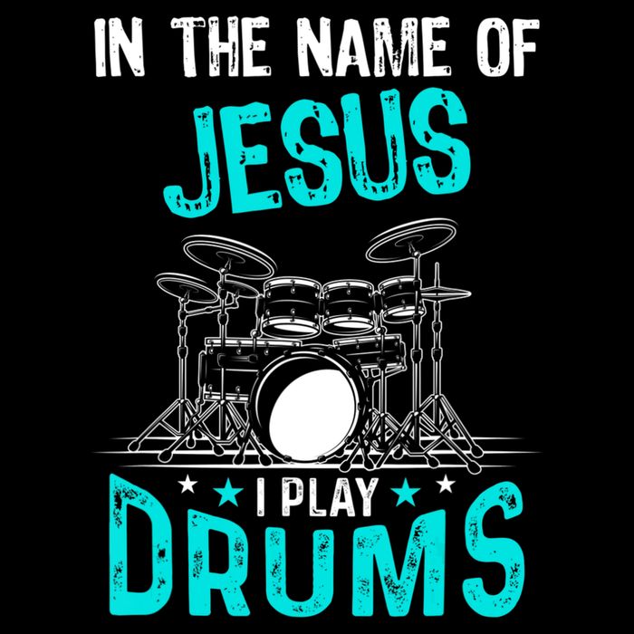 In The Name Of Jesus I Play Drums For Christian Drummer Backpack