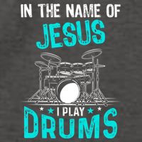 In The Name Of Jesus I Play Drums For Christian Drummer Vector Backpack
