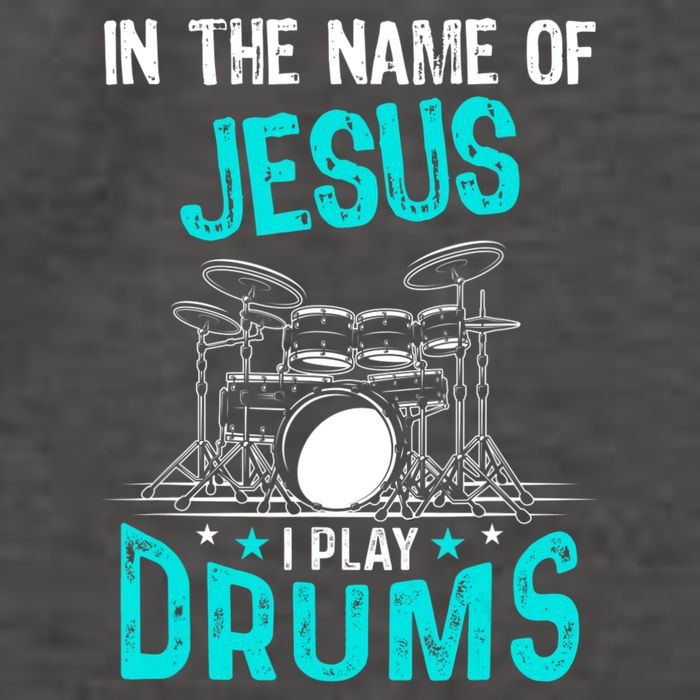 In The Name Of Jesus I Play Drums For Christian Drummer Vector Backpack