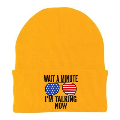 IM Talking Now Does It Sound Familiar Trump Knit Cap Winter Beanie