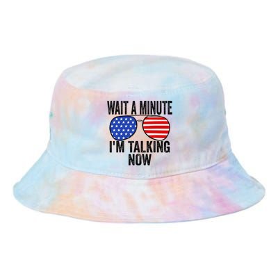 IM Talking Now Does It Sound Familiar Trump Tie Dye Newport Bucket Hat