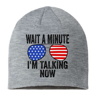 IM Talking Now Does It Sound Familiar Trump Sustainable Beanie